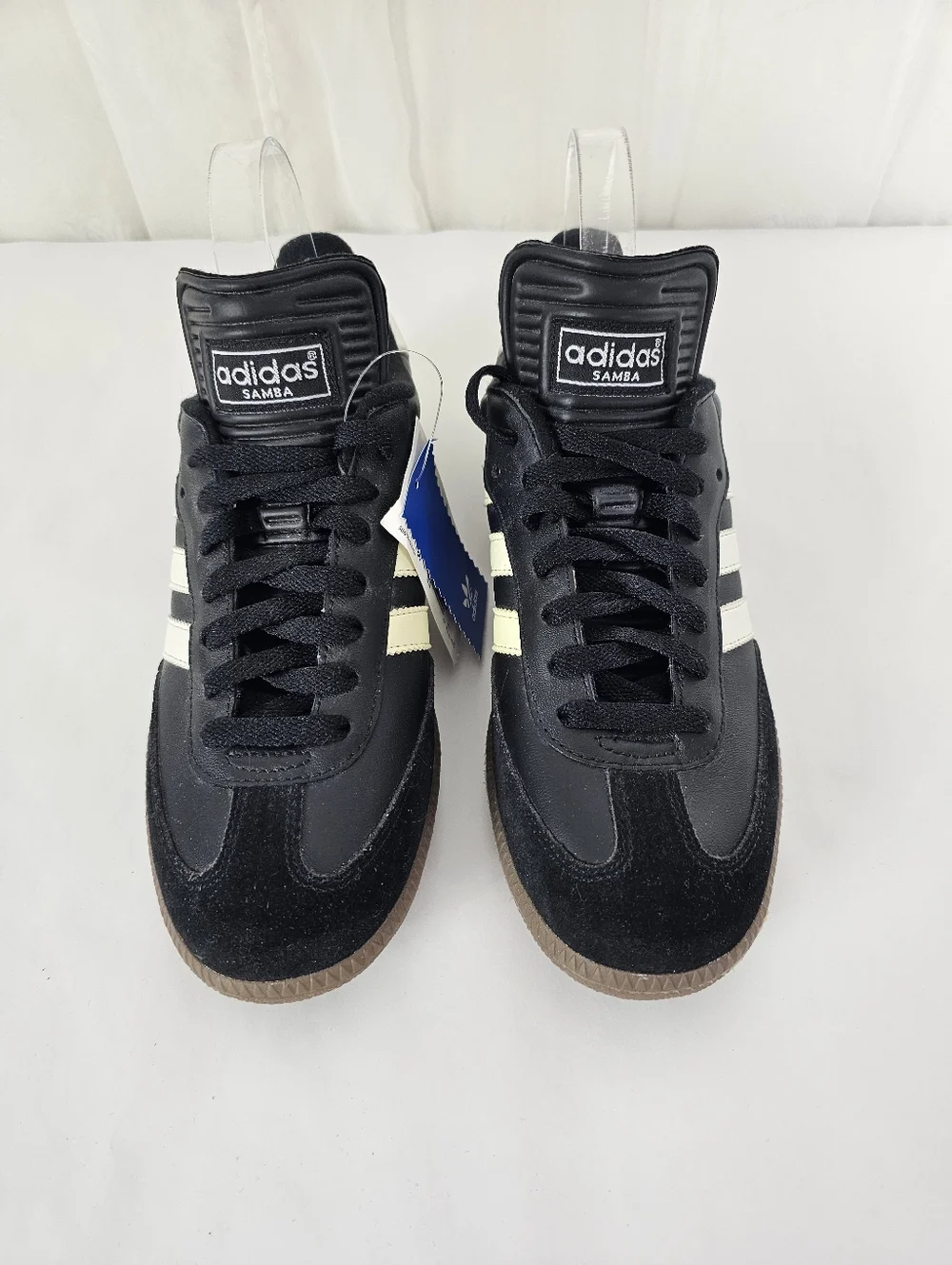 Adidas Samba Classic Sneaker Black White Retro Men's 8 NEW